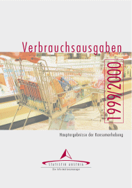 Preview image for 'Verbrauchsausgaben 1999/2000, Hauptergebnisse der Konsumerhebung'