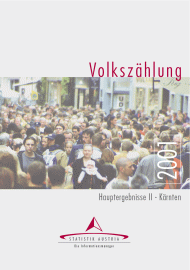 Vorschaubild zu 'Volkszählung 2001, Hauptergebnisse II - Kärnten'